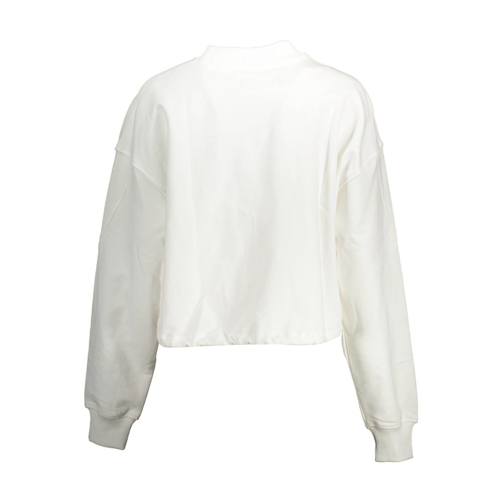 Bianco Cotton Woman Sweatshirt