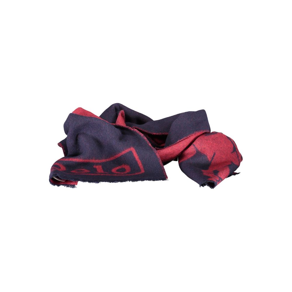 Blue Wool Men Scarf