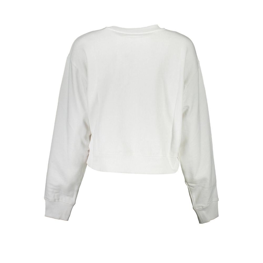 White Organic Cotton Women Sweatshirt