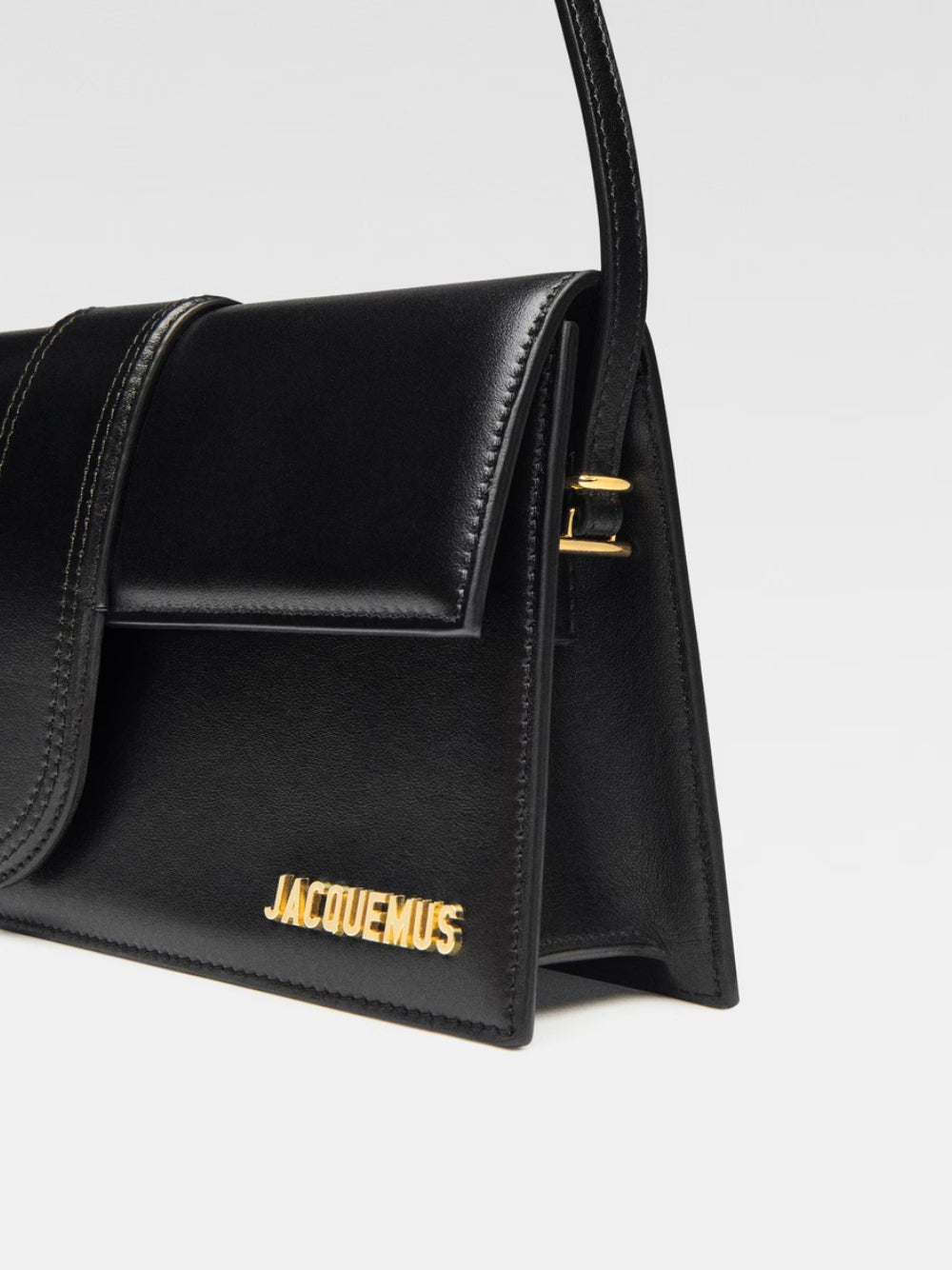 Black  leather Le Bambino Long bag