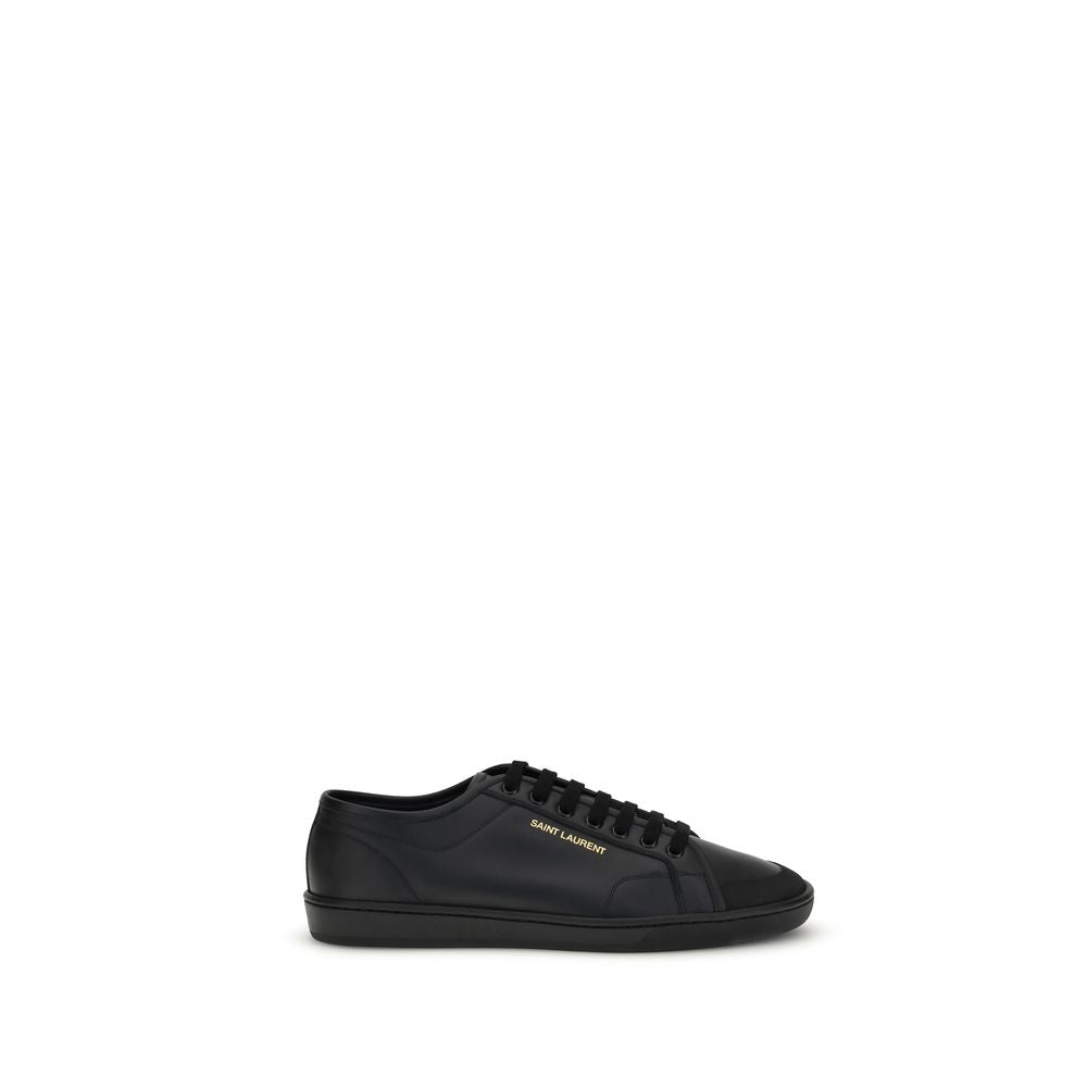 Black Calf Leather Bos Taurus Sneakers