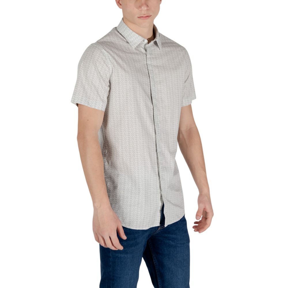 Cream Cotton Shortsleeve Shirt