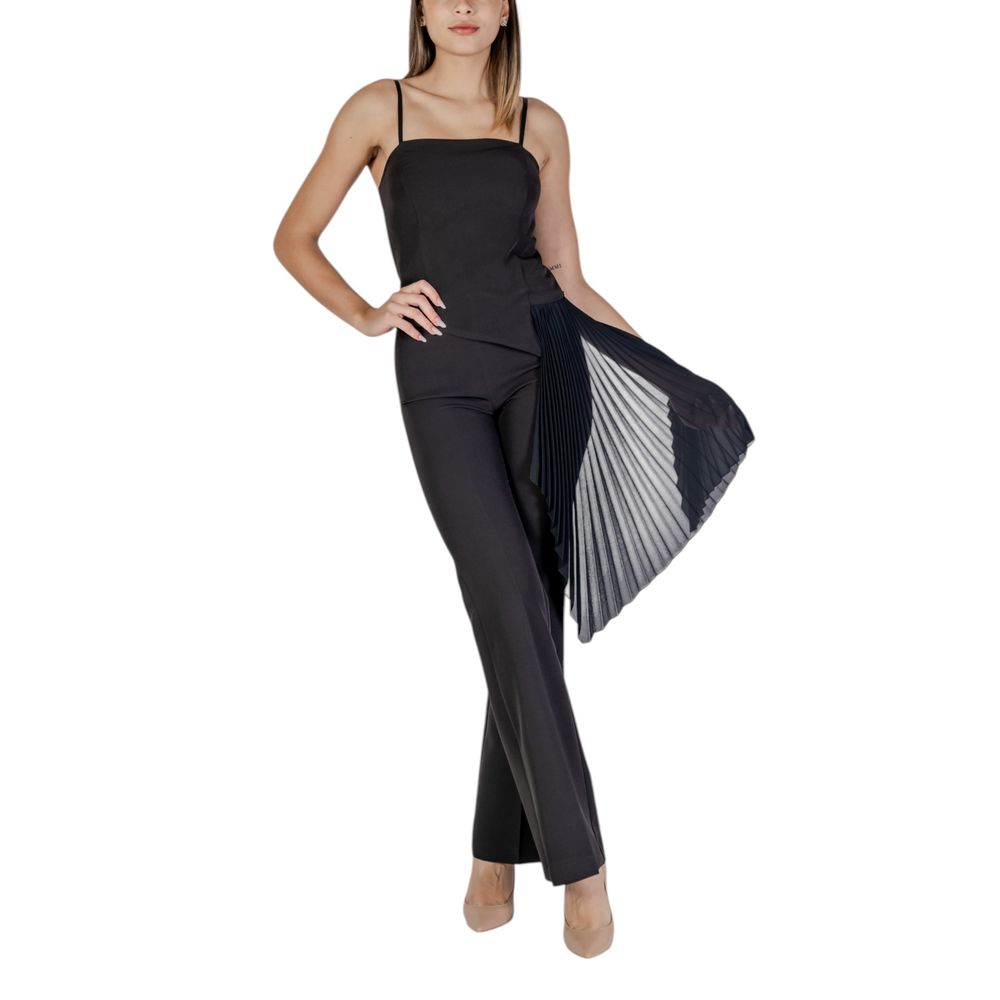 Black Polyester Rompers