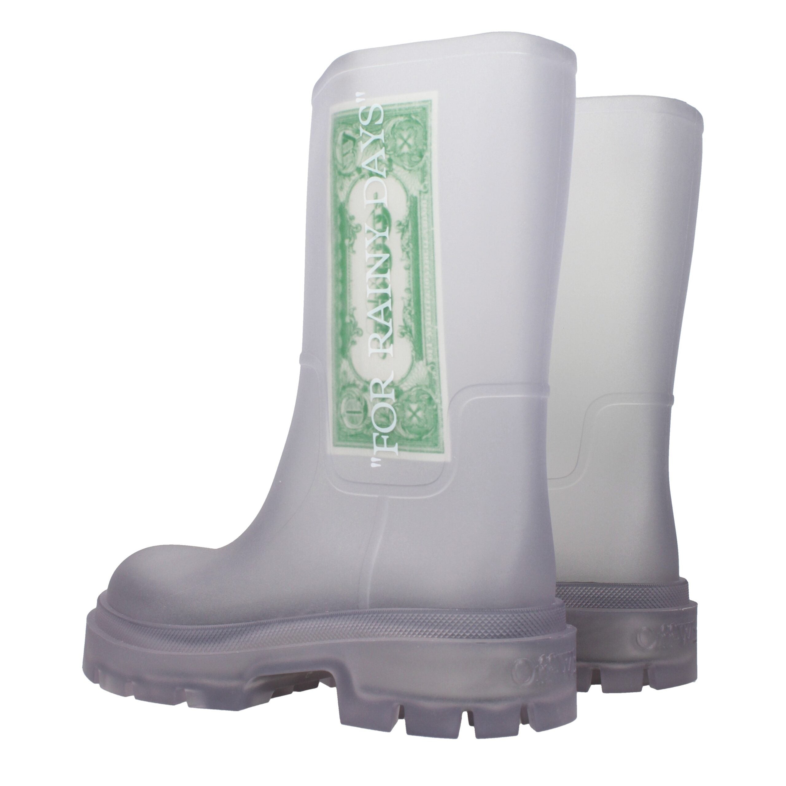Transparent Pvc Ankle Boots