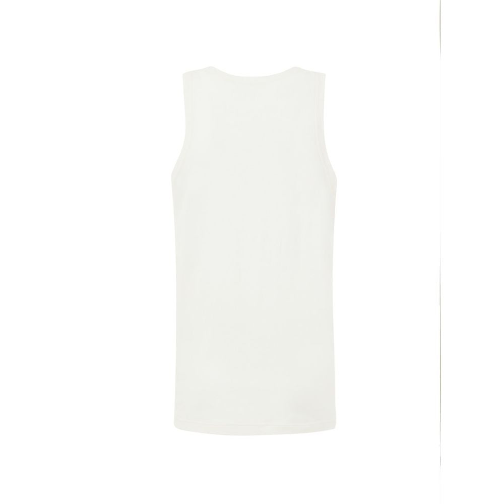 White Cotton Sleveless Jacket