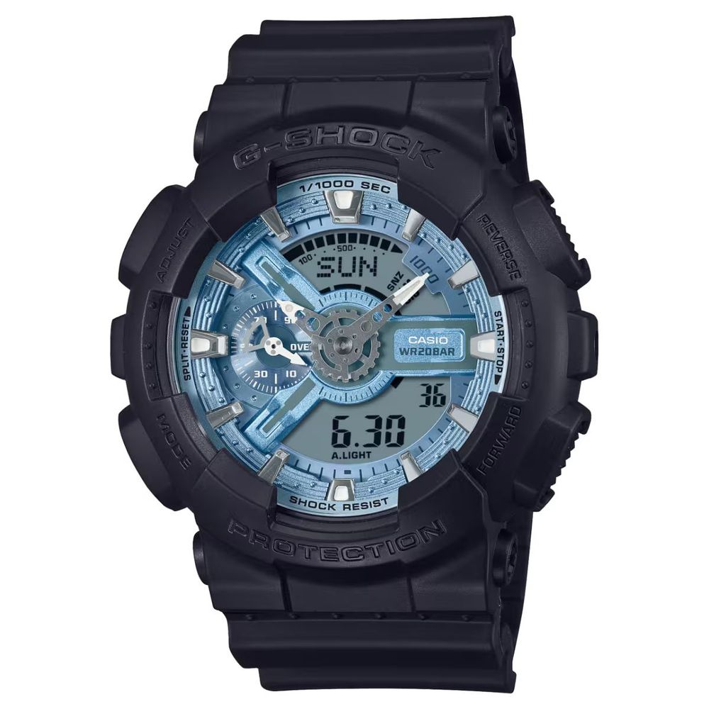 Black Resin Sport Watch
