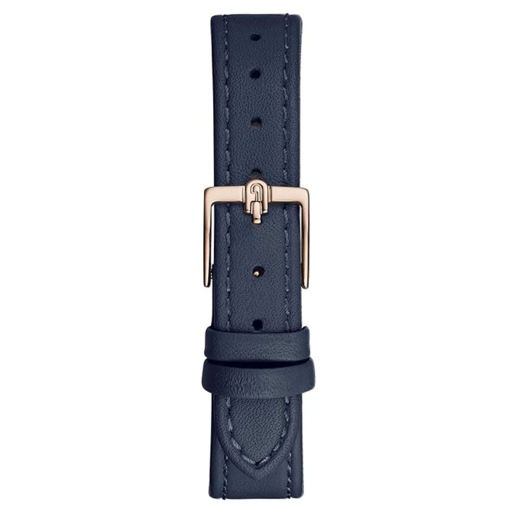 Blue Leather Dress Watch