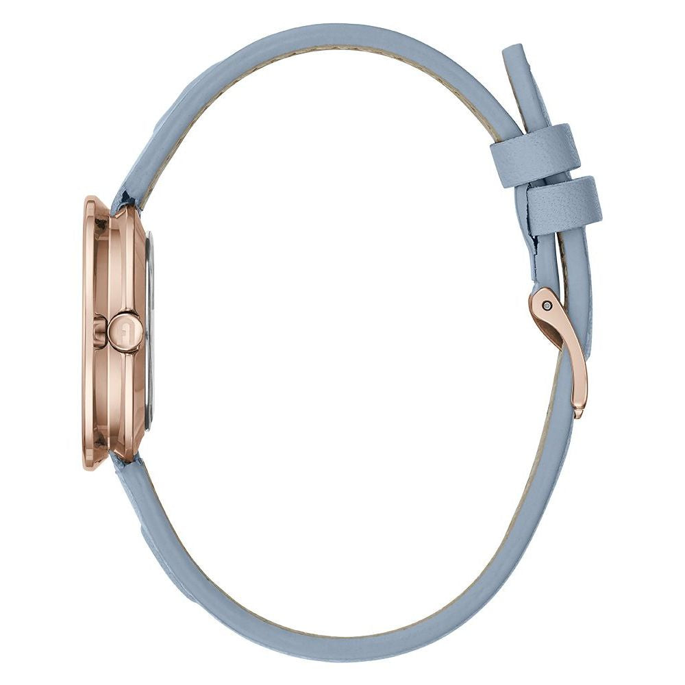 Blue Leather Dress Watch
