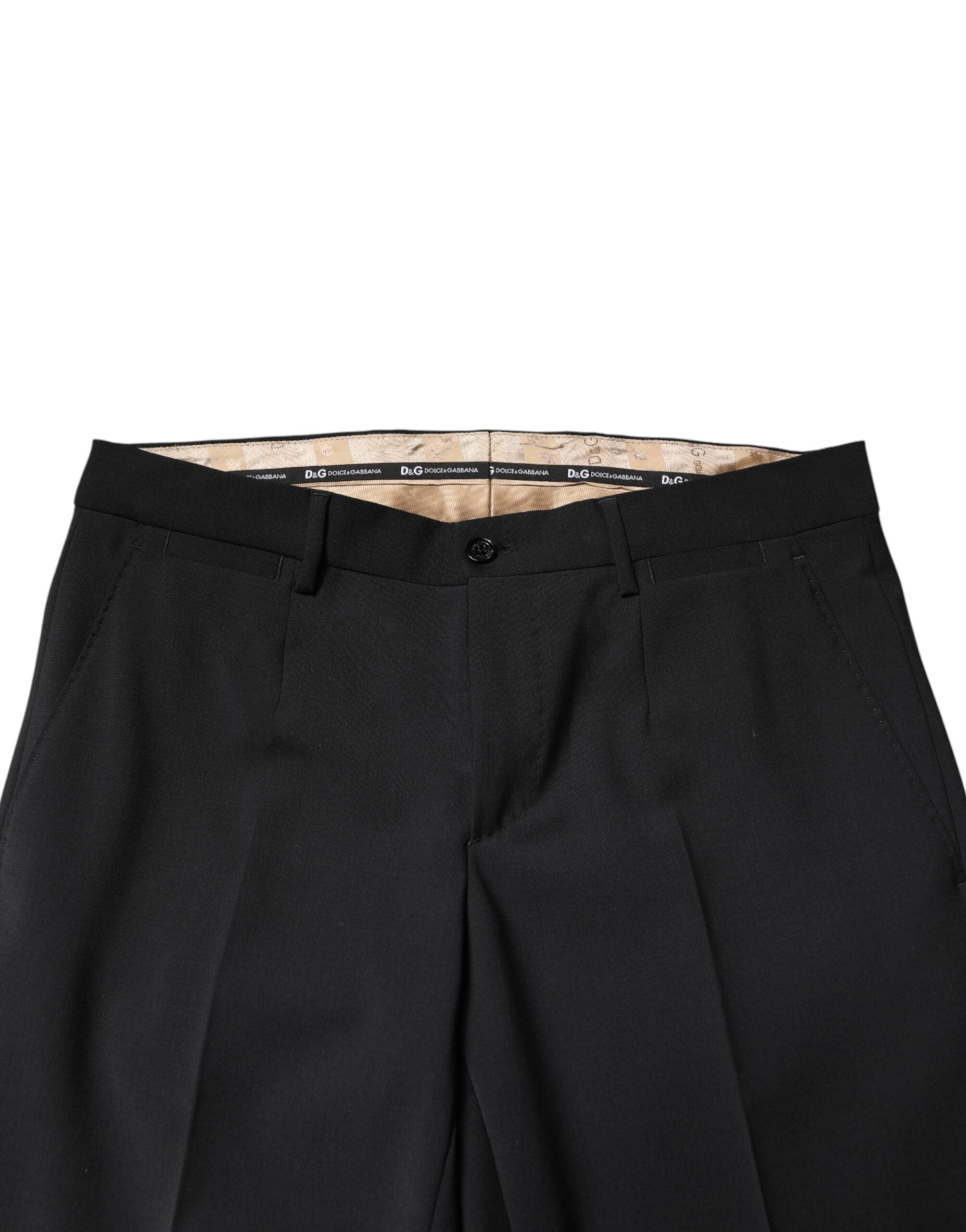 Black Wool Formal Dress Men Trouser Pants