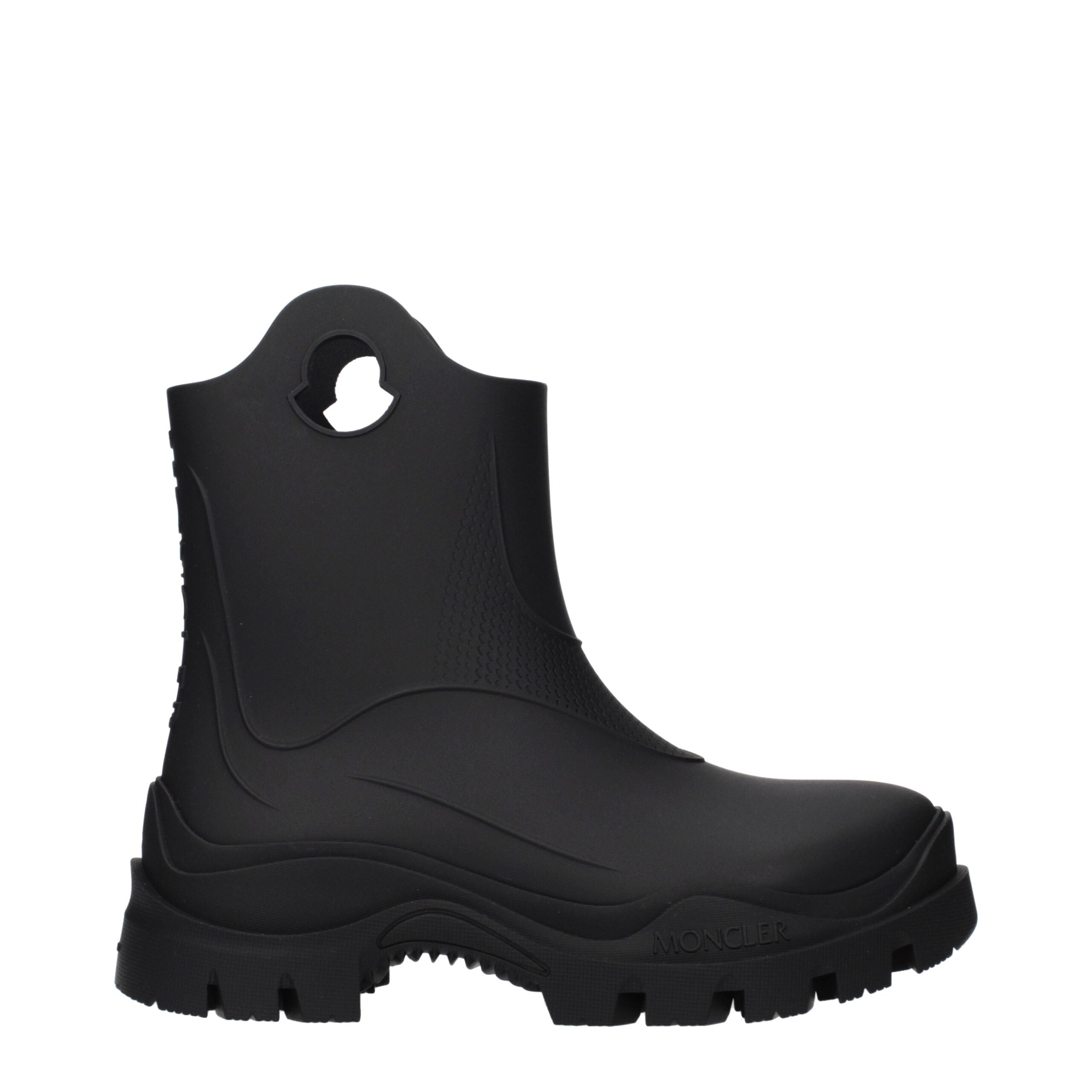 Black Cotton Ankle Boots