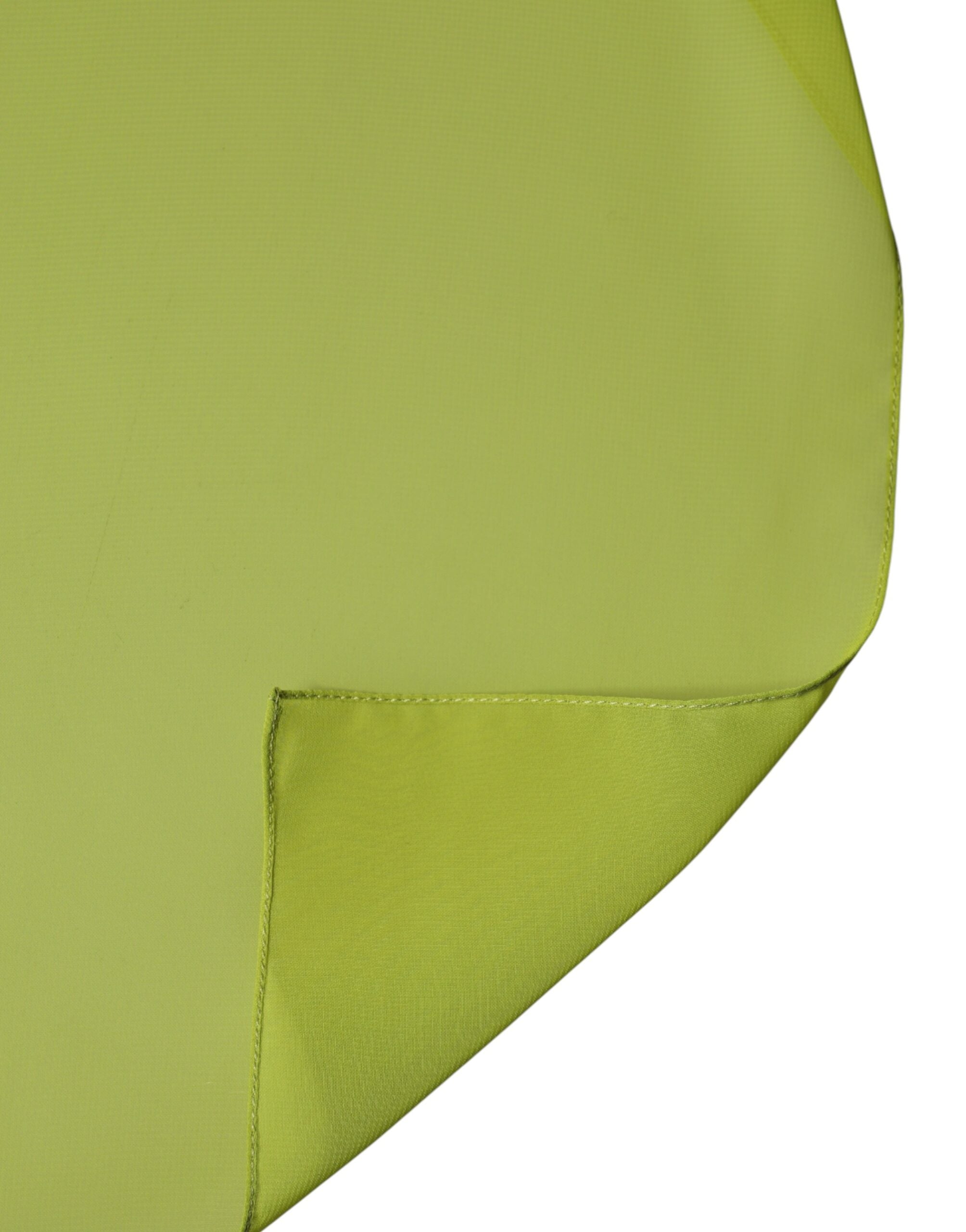 Green Polyester Stole Neck Wrap Shawl  Scarf